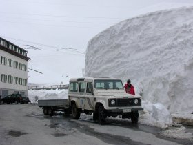 Umberto Capitani e la sua jeep